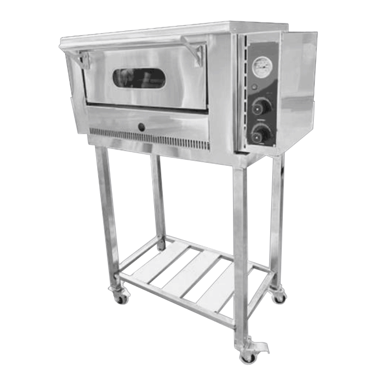 horno pizzero una camara en acero inoxidable