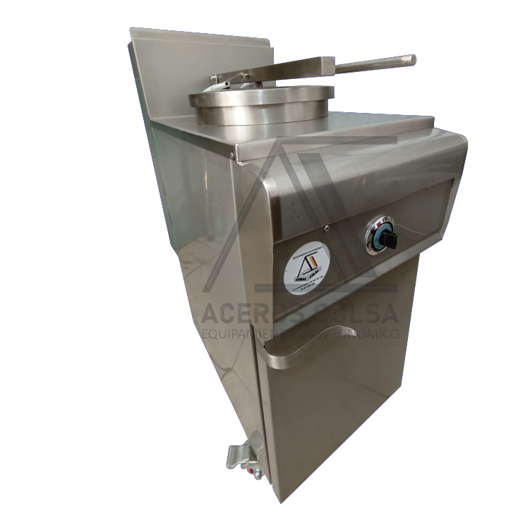 freidora automatica en acero inoxidable